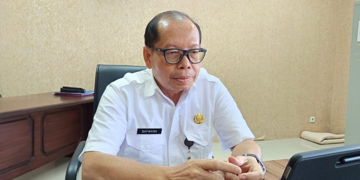 Kepala Dinas Lingkungan Hidup (DLH) Kabupaten Penajam Paser Utara (PPU) Safwana saat di temui di awak media.